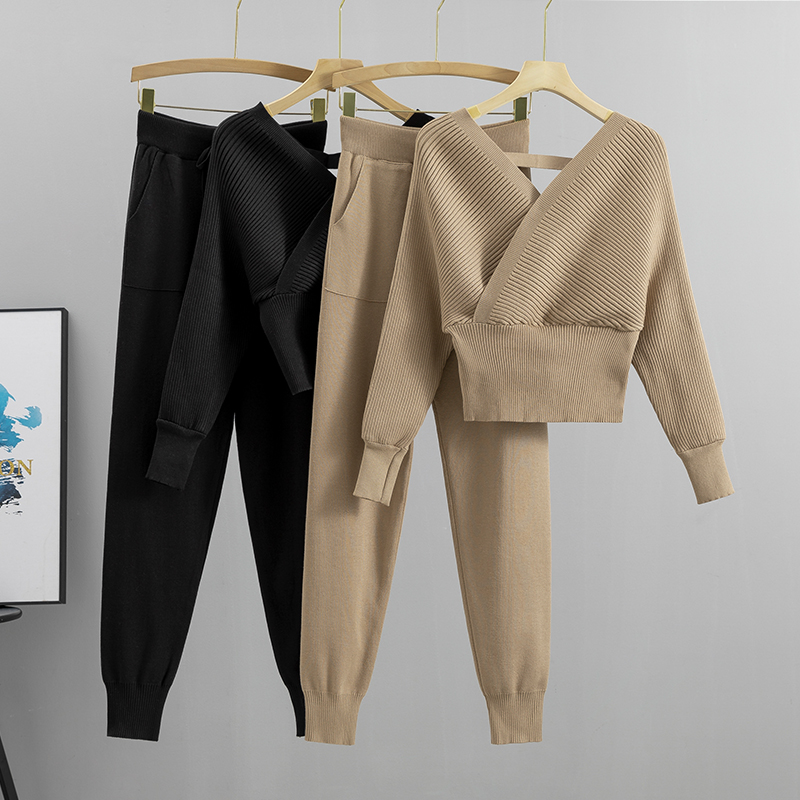 Women Formal Wear Tops - Elegancki dres seksowny dwuczęściowy zestaw kobiet