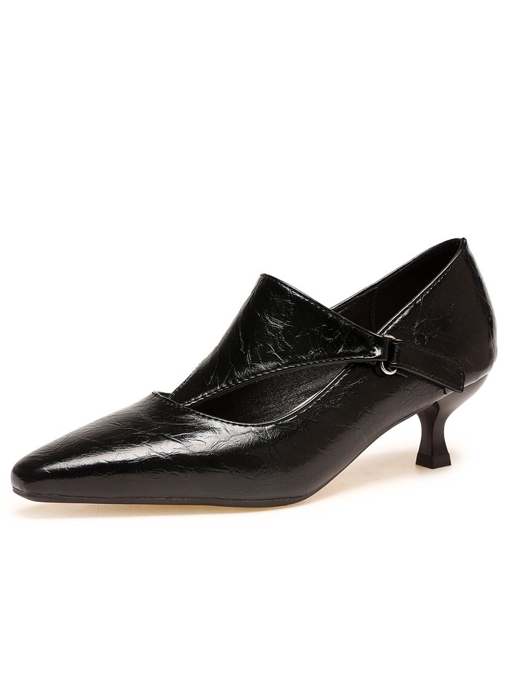 Damskie Czarne Retro Czółenka  – Kitten Heel Women recenzja i cena