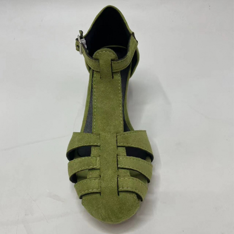 Damskie zielone zamszowe sanda – Kitten Heel Women recenzja i cena