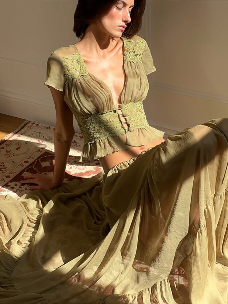 Elegancki damski komplet: kosz – Women Formal Wear Tops recenzja i cena