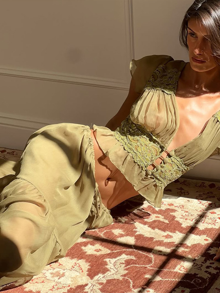 Elegancki damski komplet: kosz – Women Formal Wear Tops recenzja i cena